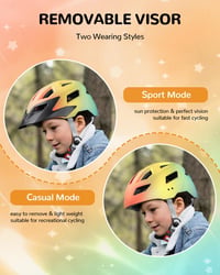 Cască de bicicletă pentru copii FUNWICT 52-56 cm, cască sport reglabilă pentru băieți și fete 4