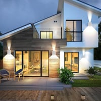FUPE 2db Mozgásérzékelős LED Fali Lámpa Kültéri Beltéri IP65 Vízálló 12W 4000K - 12W, White-4000k-with Sensor 2