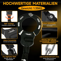 Furein E-roller Lánc Lakat 8mm - 91cm Acél Biztonsági Zár Kerékpárhoz 3