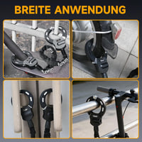 Furein E-roller Lánc Lakat 8mm - 91cm Acél Biztonsági Zár Kerékpárhoz 6