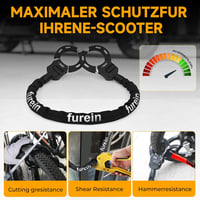 Furein E-roller láncos zár szilikon védelemmel és táskával 6