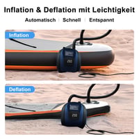 Elektrická pumpa na SUP Furein 20 PSI, dvojstupňová s automatickým vypnutím, elektrický kompresor na nafukovanie paddleboardov a nafukovacích člnov 3