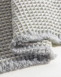 Set 2 covorașe de baie mari Furicher, stil boem, gri, antiderapante, lavabile, 51x120 cm și 41x61 cm, potrivite și pentru living sau dormitor 9