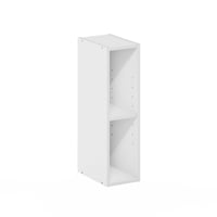 Bibliotecă îngustă cu 2 rafturi Furinno Fulda, 23,5 x 15,9 x 54,5 cm, 15 cm lățime, alb, pentru sufragerie, dormitor și birou 1