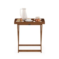 Furinno Tioman FG19557 kerti asztal, természetes fa, 40x62x68 cm 4