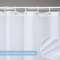 Furlinic Textil Zuhanyfüggöny Fehér-Sötétkék 120x200cm Vízálló Penészálló 3