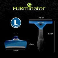 FURminator deShedding Tool 2.0 Kefa na vyčesávanie podsady pre veľké psy, krátkosrsté, veľkosť L 2