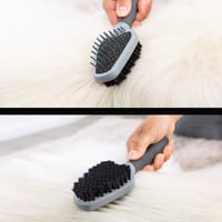 FURminator dvostrana četka za pse i mačke - 2 u 1 četka za njegu dlake za uklanjanje čvorova, mrtve dlake i nečistoća 5