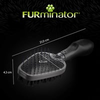 FURminator dvostrana četka za pse i mačke - 2 u 1 četka za njegu dlake za uklanjanje čvorova, mrtve dlake i nečistoća 4