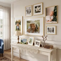 Ramă foto din aluminiu Furnbuty auriu 10x15 cm, ramă foto 9x13 cm cu passe-partout sau 10x15 cm fără, ramă pentru birou și perete pentru fotografii și printuri artistice 7