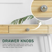 FURNISHFUL FINESSE Kerámia Fogantyú Szett 4db Zöld-Arany Boho Konyha Szekrény 3