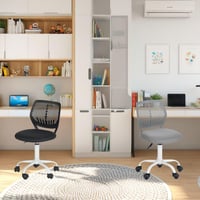 Detská stolička k písaciemu stolu FurnitureR, výškovo nastaviteľná, s ergonomickým operadlom a opierkami na ruky, 5-koliesková stolička pre deti vo veku 3 – 10 rokov, nosnosť max. 100 kg 3