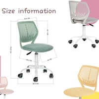 FurnitureR Magasságállítható Gyerekszék Ergonomikus Támlával és Kartámasszal 3-10 Év - Colour: Rose Red 2