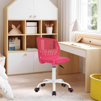 FurnitureR Magasságállítható Gyerekszék Ergonomikus Támlával és Kartámasszal 3-10 Év - Colour: Rose Red 1