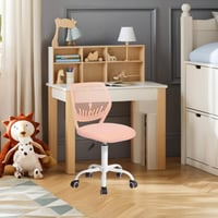 Farebná otočná stolička FurnitureR do detskej izby a domácej pracovne, moderná výškovo nastaviteľná počítačová stolička bez opierok na ruky 2