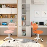 Farebná otočná stolička FurnitureR do detskej izby a domácej pracovne, moderná výškovo nastaviteľná počítačová stolička bez opierok na ruky 4