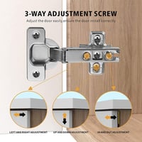 FURNIWARE 2 db 110 fokos konyhaszekrény ajtópánt csésze pánt bútorszekrény sarok pánt konyhai szekrényhez 4