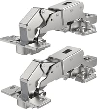FURNIWARE 2 db 165 fokos lágy csillapítós süllyesztett pánt 52 mm furattávolsággal, 35 mm csésze bútorajtóhoz 1