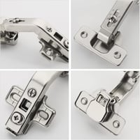FURNIWARE 2 db 35 mm-es sarokcsukló 135 fokos kihajtható ajtóhoz, görbe csésze pánt sarokmegállítóval konyhaszekrényhez 5