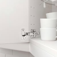 FURNIWARE 2 db hidraulikus rugós konyhaszekrény ajtópánt puha záródással 3D állítás magasság mélység bal-jobb ezüst 7