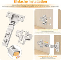 Furniware sarokstop bútorpánt lágyzárral, 110°, 45 mm furattáv - 2 db 4