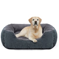 FURTIME Krevet za pse Srednje i Velike Pse Perivi Meki Protuklizni Koš za Pse Mačke 76x61x23cm Tamnoplava 1