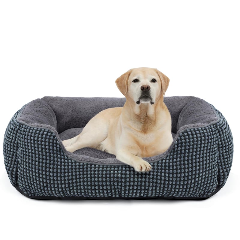 FURTIME Krevet za pse Srednje i Velike Pse Perivi Meki Protuklizni Koš za Pse Mačke 76x61x23cm Tamnoplava
