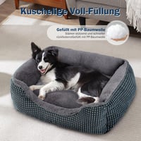 FURTIME Kutyaágy Közepes és Nagy Kutyáknak Mosható Puha Csúszásmentes Kutyakosár Macskáknak 76x61x23cm Sötétkék 2