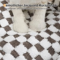 FURTIME nagy kutyaágy 89x63cm, mosható plüss kutyakosár, csúszásmentes nagy termetű kutyáknak 4