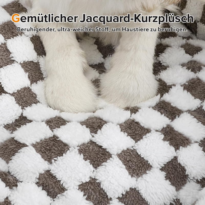 FURTIME nagy kutyaágy 89x63cm, mosható plüss kutyakosár, csúszásmentes nagy termetű kutyáknak