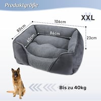 FURTIME XXL kutyaágy nagy kutyáknak, mosható puha fekvőhely, csúszásmentes 3
