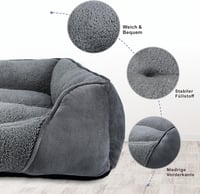 FURTIME XXL kutyaágy nagy kutyáknak, mosható puha fekvőhely, csúszásmentes 5
