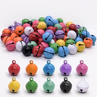Súprava 100 ks 14 mm mini zvončekov na tvorenie, 10 farieb, kovové vianočné rolničky na DIY šperky, dekorácie a obojky pre domáce zvieratá 1