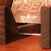 FutureHight Vinyl Lemez Tárolóállvány Akril Végekkel, Asztali Rack 6