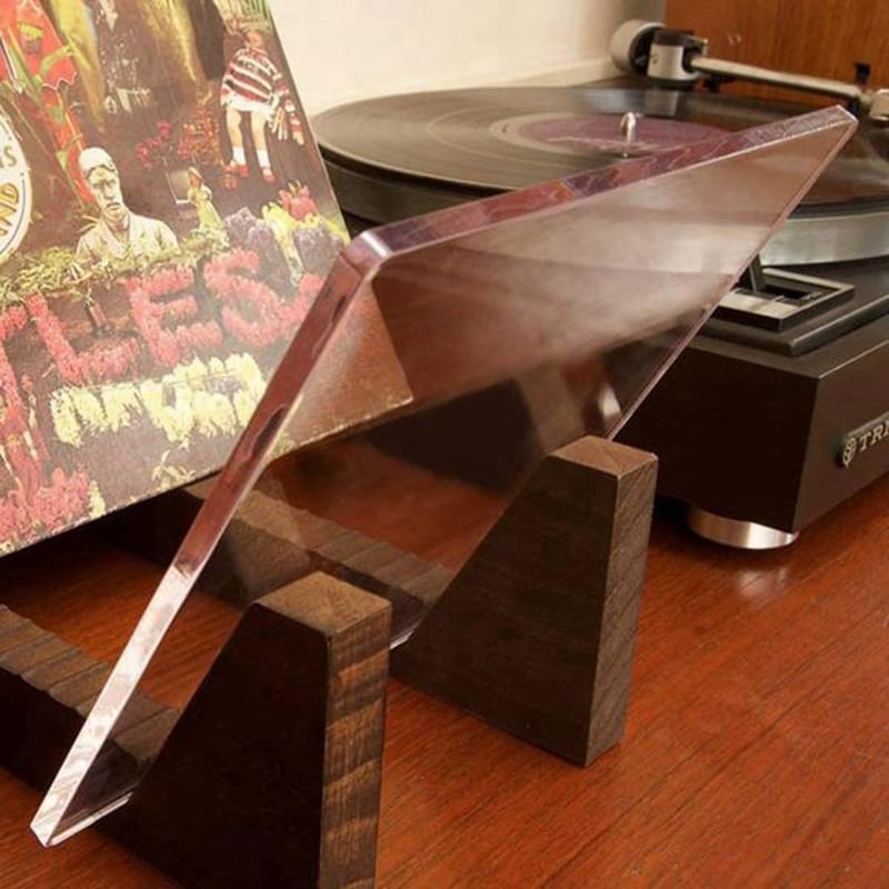 FutureHight Vinyl Lemez Tárolóállvány Akril Végekkel, Asztali Rack