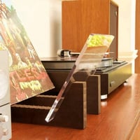 FutureHight Vinyl Lemez Tárolóállvány Akril Végekkel, Asztali Rack 4