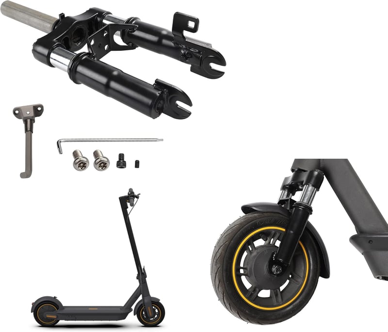 Fututech Első Lengéscsillapító Villa Segway Ninebot Max G30 G30E G30D G30 Le Elektromos Rollerhez Fekete Lengőkar Tuning Alkatrész