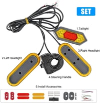 Fututech LED irányjelző szett Xiaomi M365 Pro elektromos rollerhez - hátsó figyelmeztető lámpa 3
