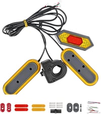 Fututech LED irányjelző szett Xiaomi M365 Pro elektromos rollerhez - hátsó figyelmeztető lámpa 1
