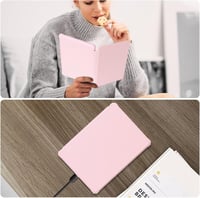 FUWANG Kindle Paperwhite 11. generáció 6.8" bőrtok fekete/rózsaszín auto sleep wake 7