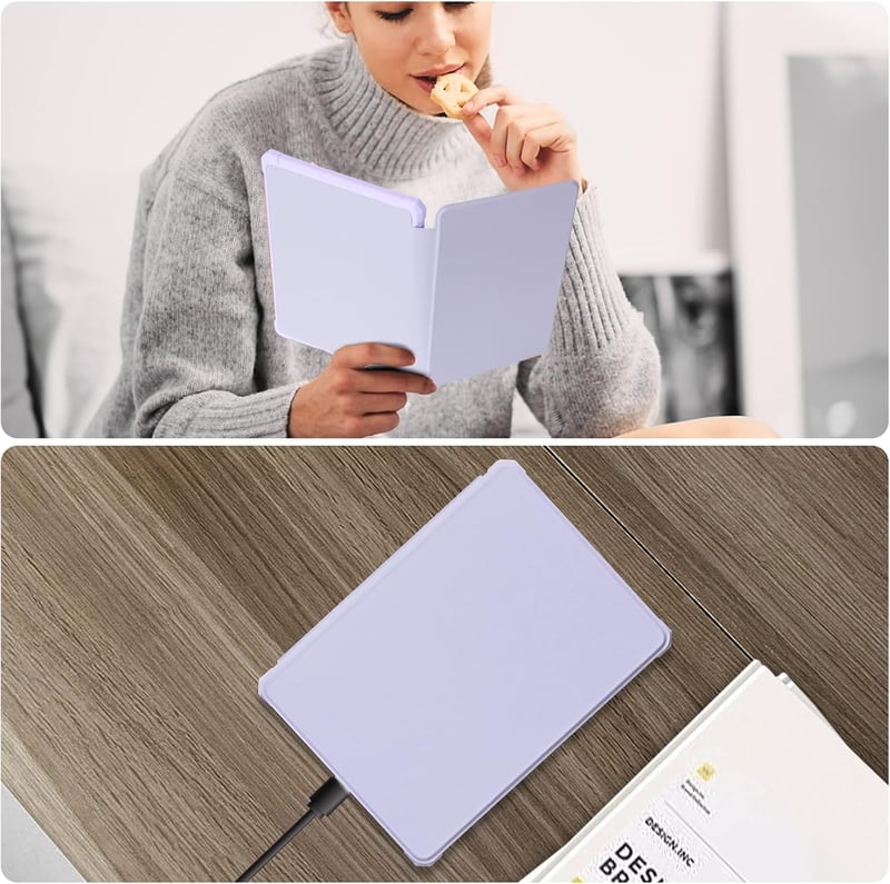FUWANG Kindle Paperwhite 11. generáció tok, könnyű PU bőr borító, automatikus ébresztés-alvás funkcióval