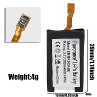 Náhradná batéria Fuworance EB-BR365ABE 200 mAh 3,7 V pre inteligentné hodinky Samsung Gear Fit 2 Pro SM-R365 GH43-04770A – Li-Polymérová batéria s rýchlym nabíjaním a opravnou súpravou 5
