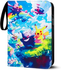 Fuxgaozh Pokémon kártya album 400 zsebből, 50 oldalas gyűjtőmappa vízálló PU 1