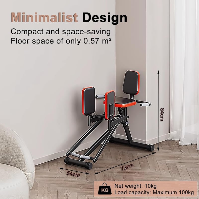 FWTXZTER Csípő Trainer 3 Szintű Ellenállással, Fenék Feszesítő Edzőgép Nőknek - Black