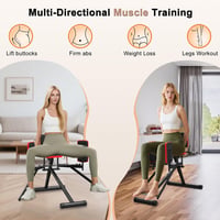FWTXZTER Csípő Trainer 3 Szintű Ellenállással, Fenék Feszesítő Edzőgép Nőknek - Black 3
