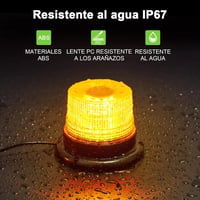 Fxlpower 2 buc. girofar LED rotativ 12V-24V galben, magnet puternic pentru freză de zăpadă, utilaje, stivuitor, tractor 4