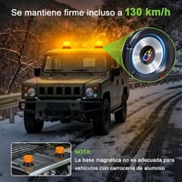 Fxlpower 2 buc. girofar LED rotativ 12V-24V galben, magnet puternic pentru freză de zăpadă, utilaje, stivuitor, tractor 3