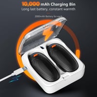 FYDEE 14000 mAh Elektromos Kézmelegítő Powerbank Funkcióval, 3 Hőfok 58°C-ig 4