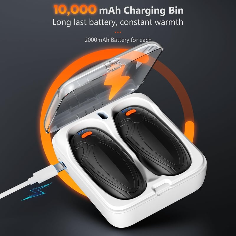 FYDEE 14000 mAh Elektromos Kézmelegítő Powerbank Funkcióval, 3 Hőfok 58°C-ig