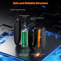 FYDEE 14000 mAh Elektromos Kézmelegítő Powerbank Funkcióval, 3 Hőfok 58°C-ig 3